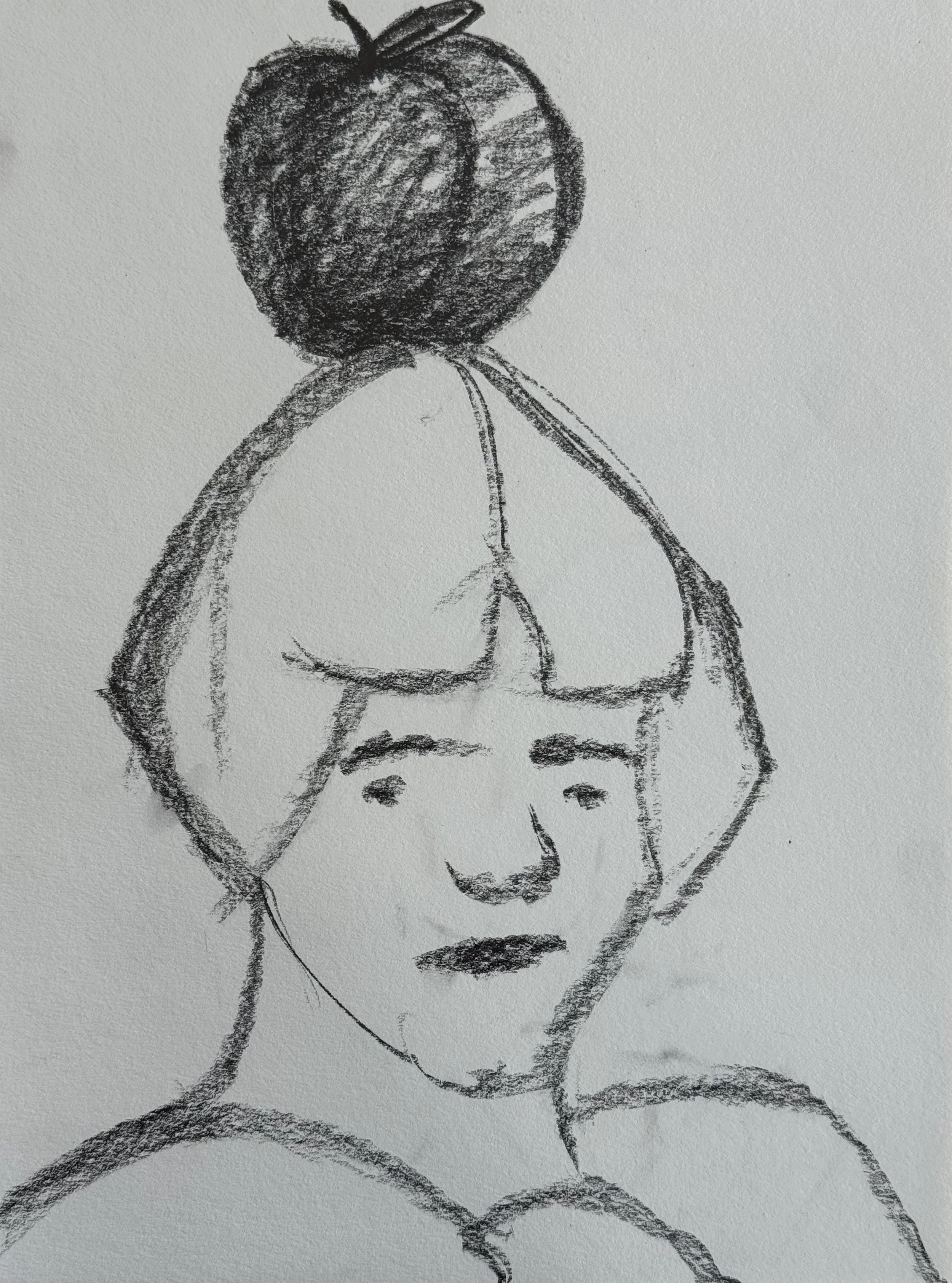 Woman VI, 9x11 in. 2025, graphite on paper