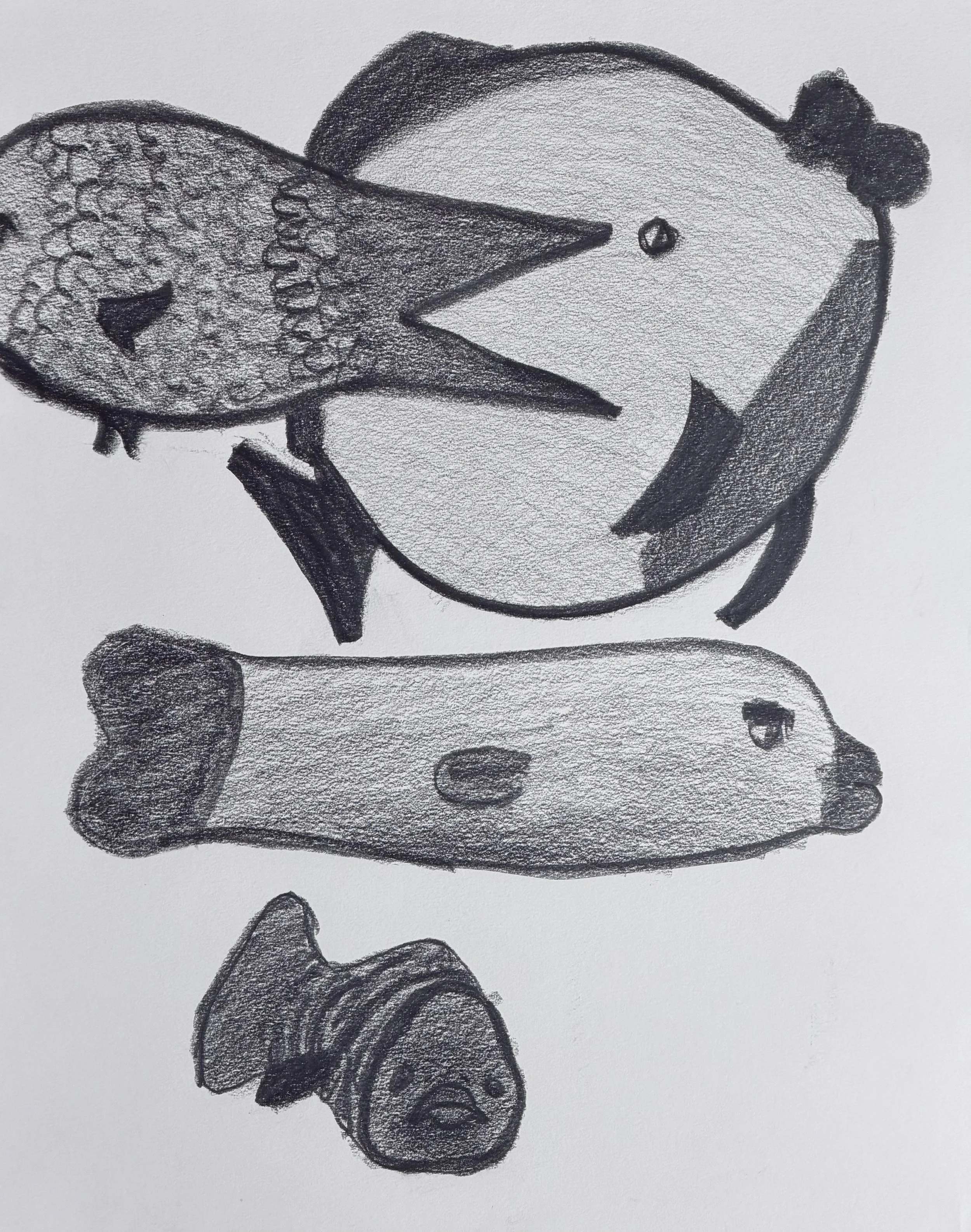 Heavy Traffic, graphite on paper, 14x11 inches, 2026