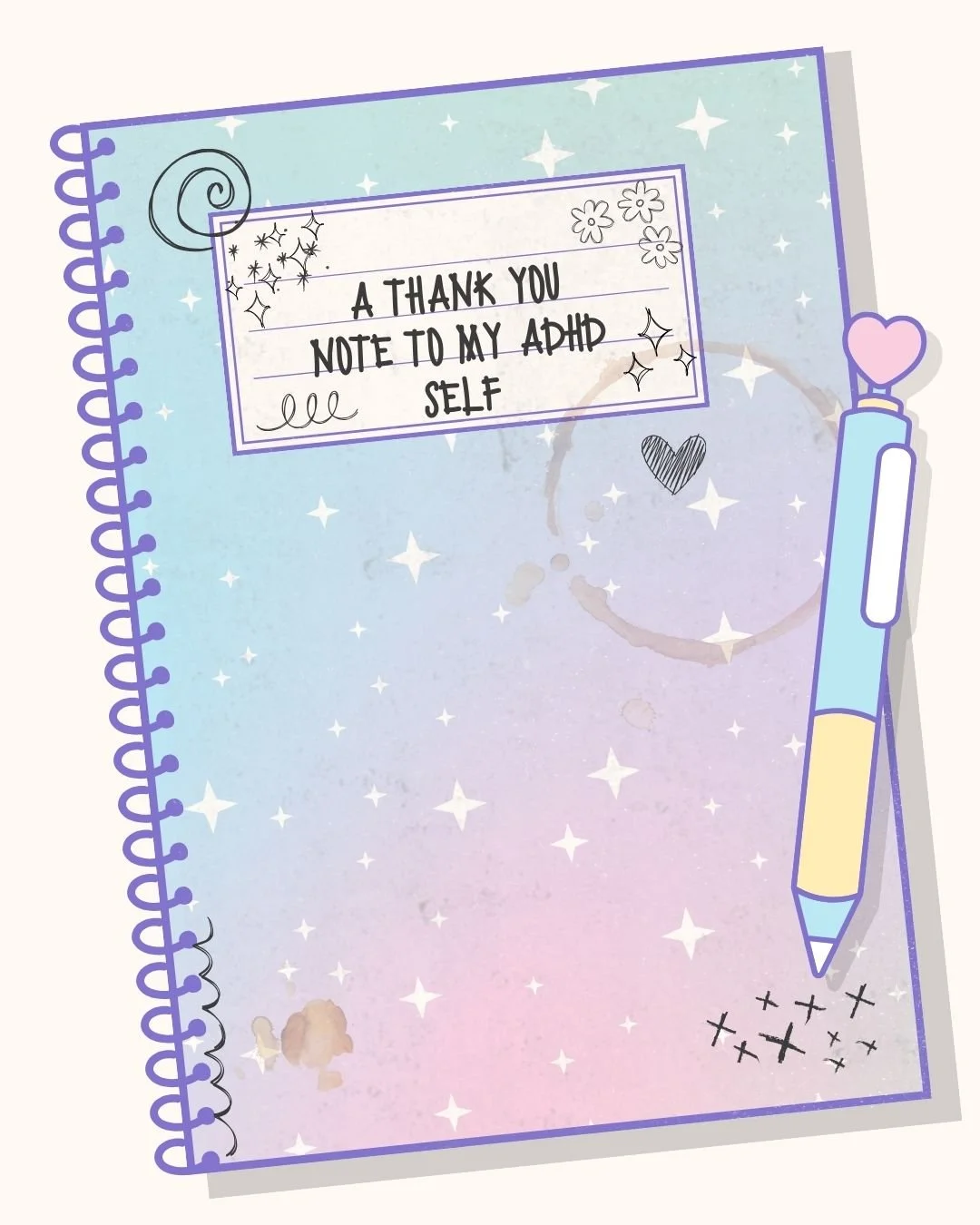 Dear ADHD Self,

You made it.
Through a month of awareness, reflection, and probably more chaos than you planned for.

🧠 Thank you for surviving &mdash; however that looked.
Thank you for feeling deeply, for trying your best, for still showing up.

