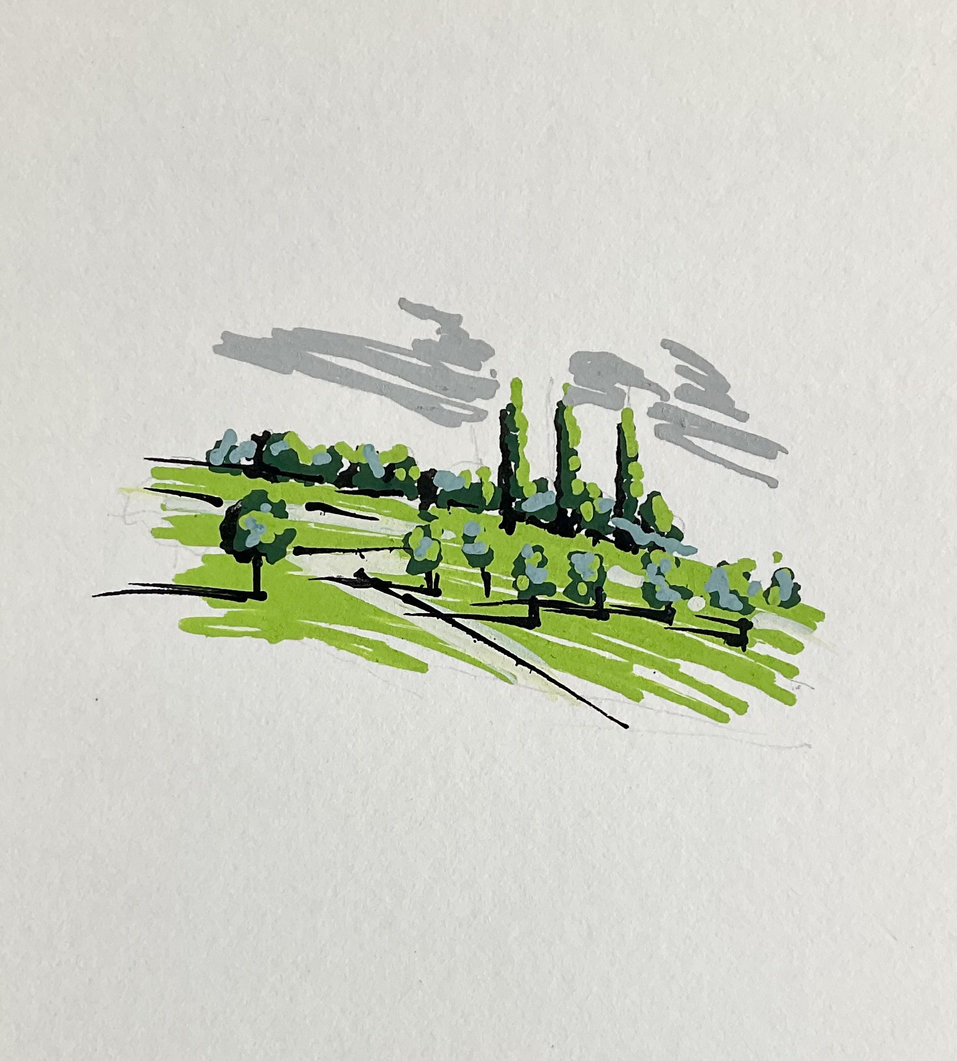 Tuscan landscape.