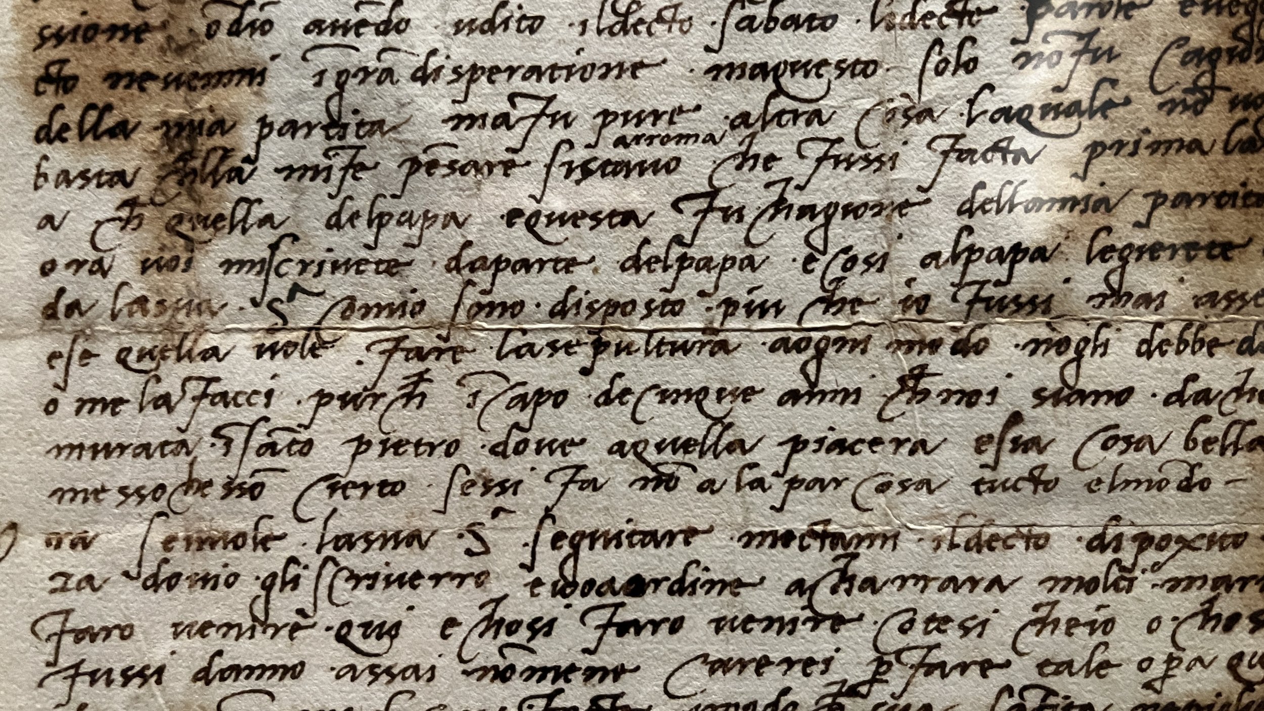 Michelangelo’s letter to friend complaining about his patron, the pope.
