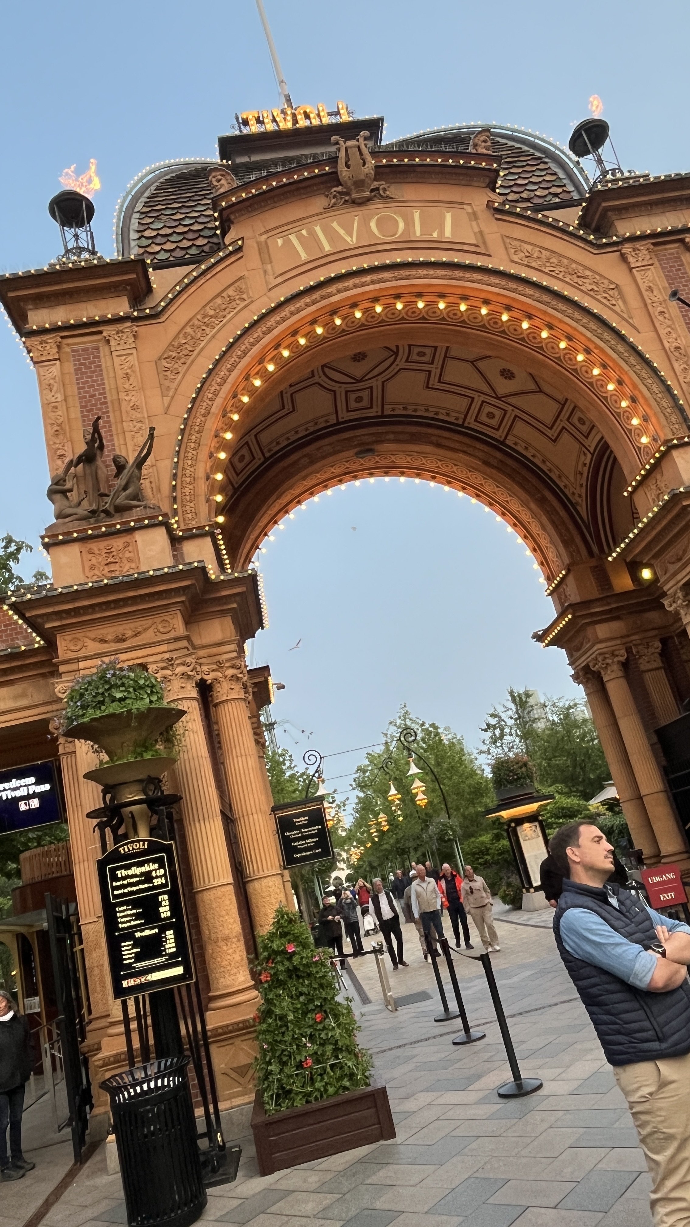 Wrapped up a busy but thoroughly enjoyable day at the Tivoli Gardens, one of the first amusement parks dating from 1843, smack in the middle of the city.