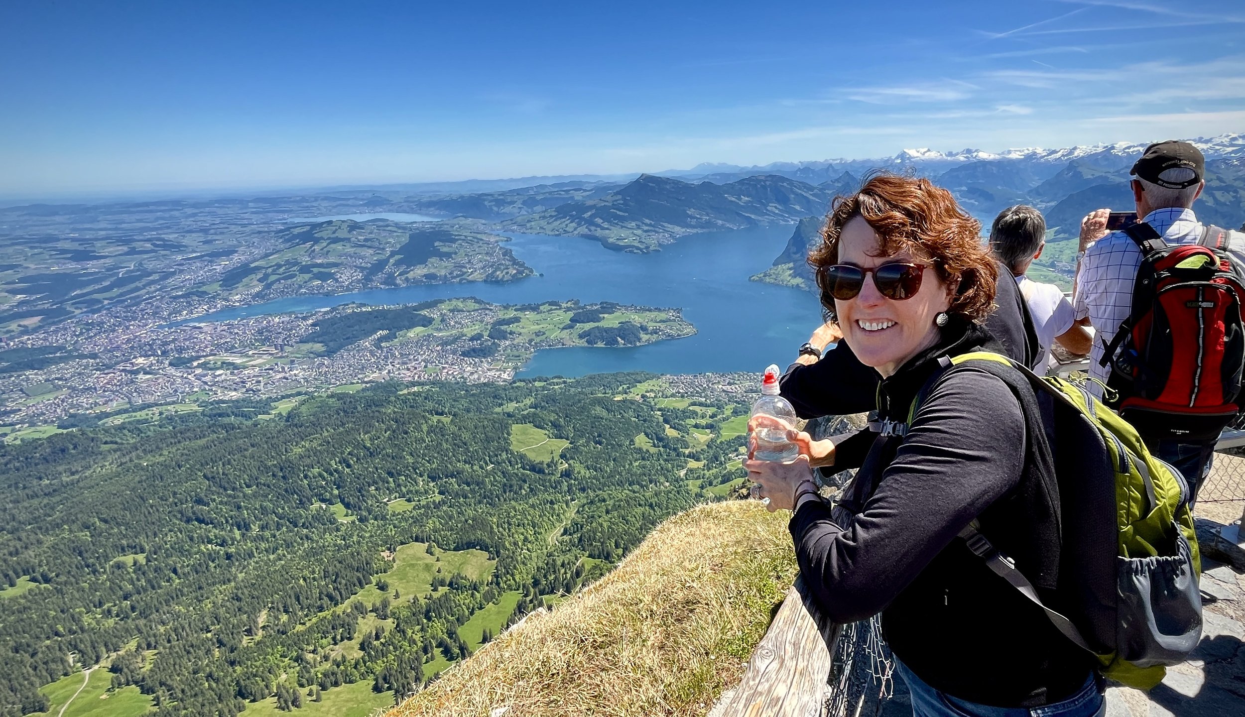 The view north-east with Lucerne far below.