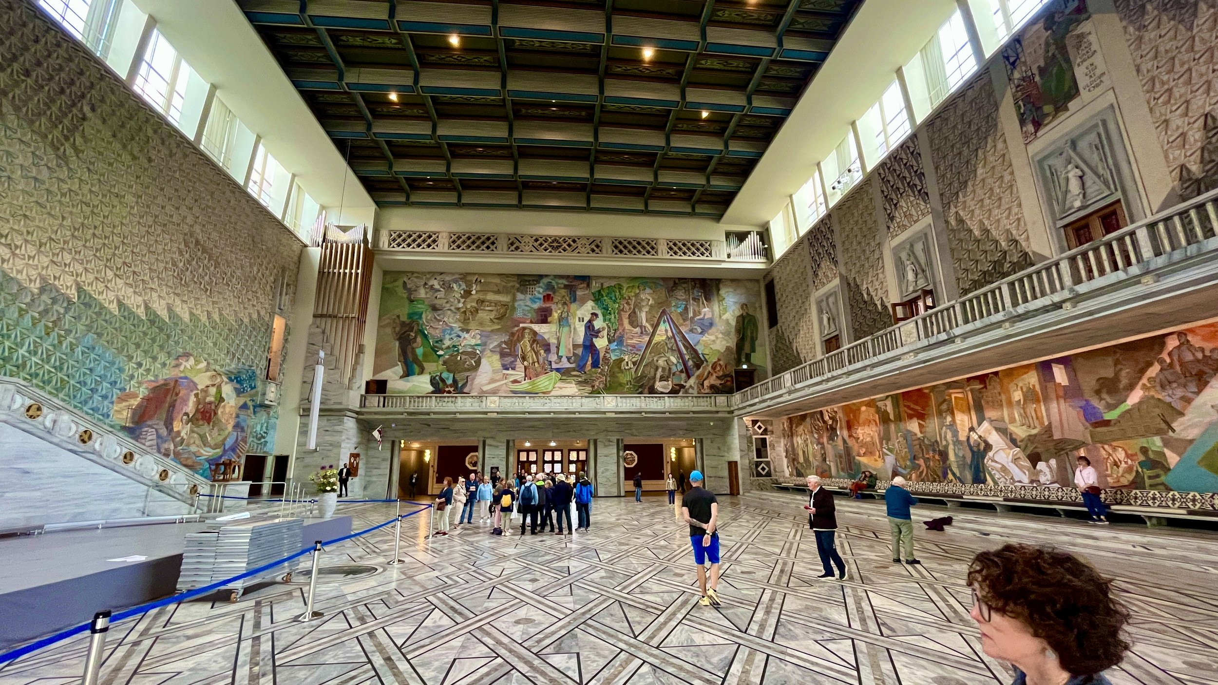 The main interior space is where Nobel Peace Prize laureates receive their medal.