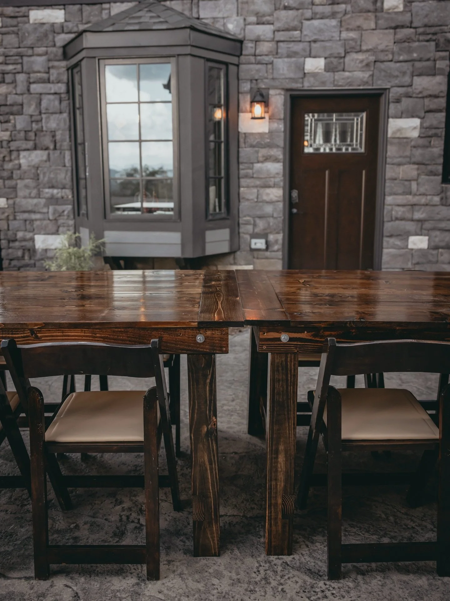 Handcrafted wooden farm tables for weddings and special events can completely transform the feel of a space. ✨

At The Village Event Rentals, our farm tables are built with intention. Designed to create warm, welcoming gathering spaces for everything