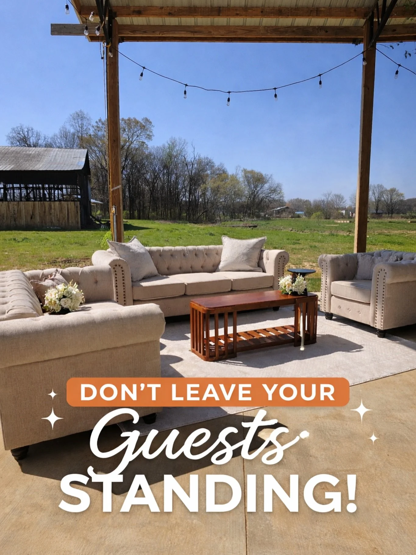 Cocktail hour:
standing around&hellip;

or
a drink in hand, a place to sit, and a minute to relax.

Your choice. 🍻

East Tennessee weddings + events

#knoxvillewedding #athenstn #tennesseeweddings #weddinglounge #cocktailhourvibes