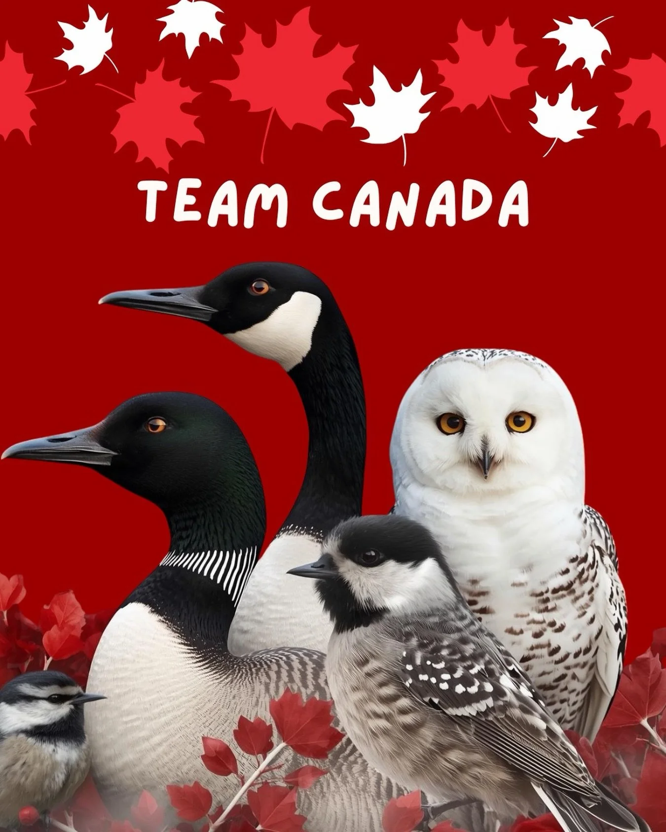 We&rsquo;re kicking off the Olympics and cheering on Team Canada! 🇨🇦🎉 Speaking of icons, here are some of Canada&rsquo;s most iconic birds: the majestic Common Loon, the striking Snowy Owl, the bold Canada Goose, and the colourful Black-capped Chi