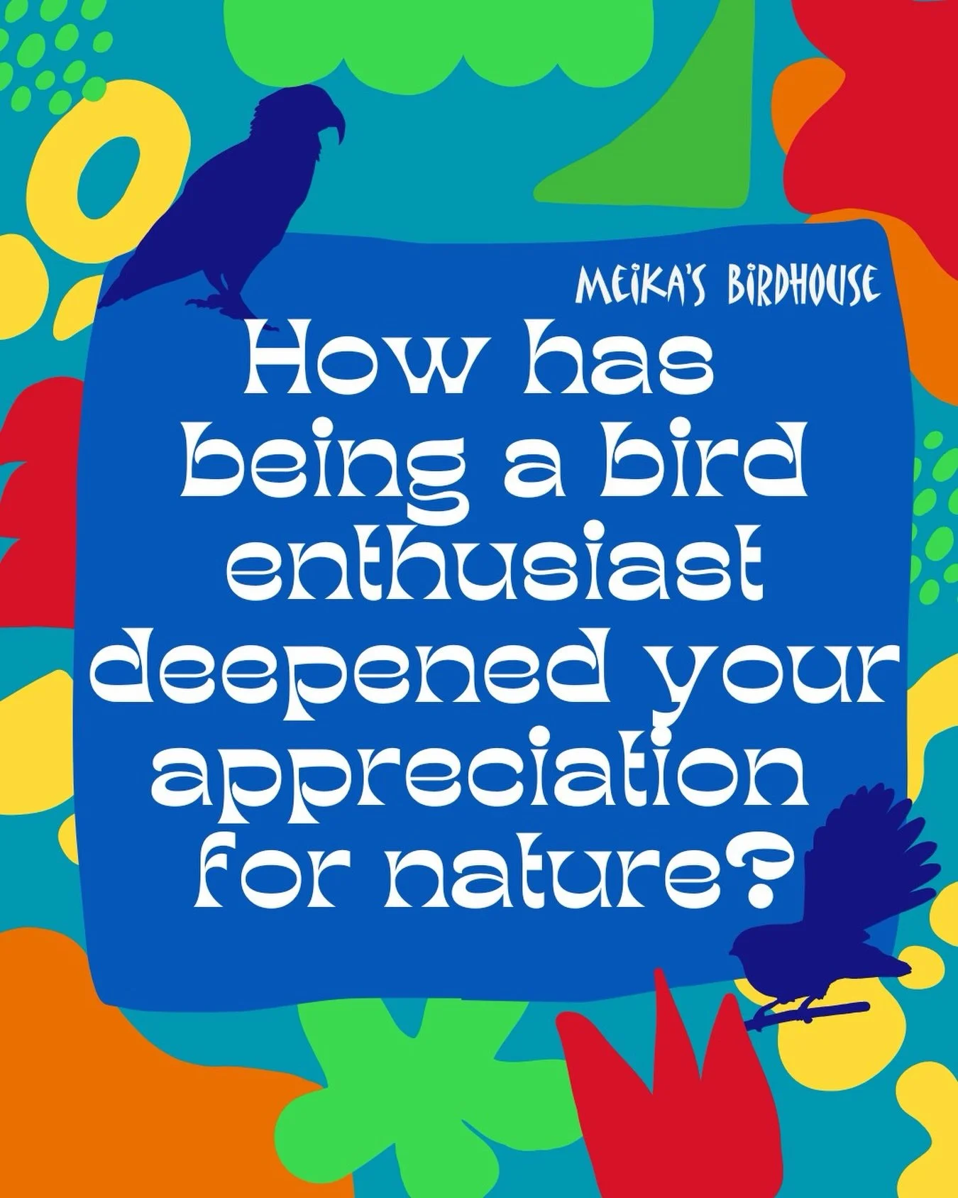 Ever notice how birds help us slow down and see the beauty we often overlook? How has your love for birds deepened your connection to the natural world? 

Share your thoughts below!
