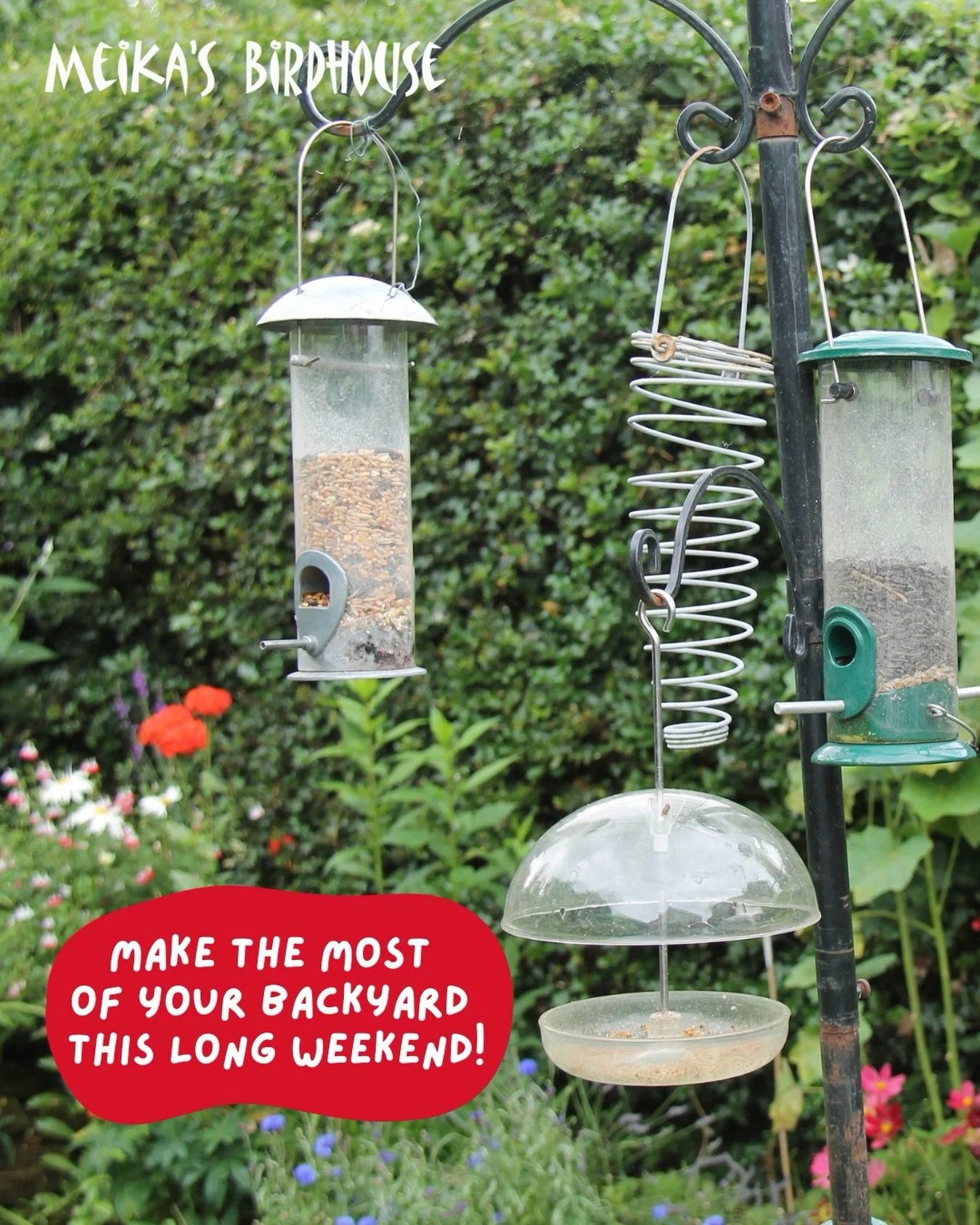 Have a backyard project planned this long weekend? It&rsquo;s the perfect time to upgrade your space with bird feeders, bat houses, or our unique outdoor decor.

Stop by Meika&rsquo;s for expert advice and high-quality products to attract feathered f