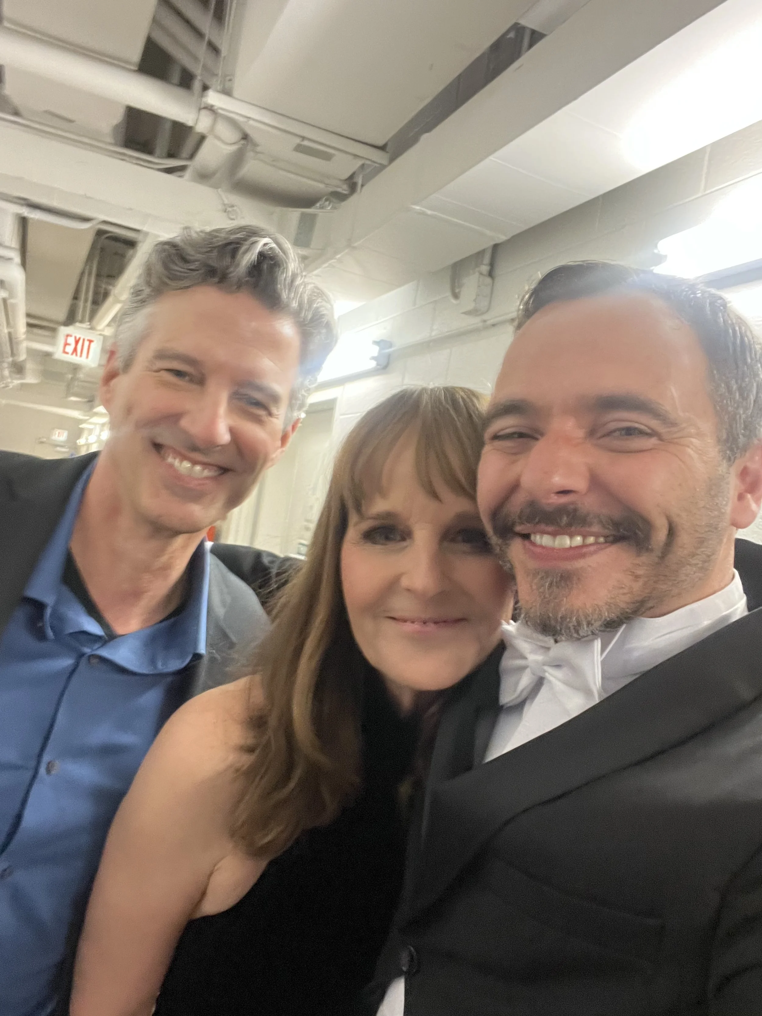 with Betrayal co-stars Helen Hunt and Jeff Parker