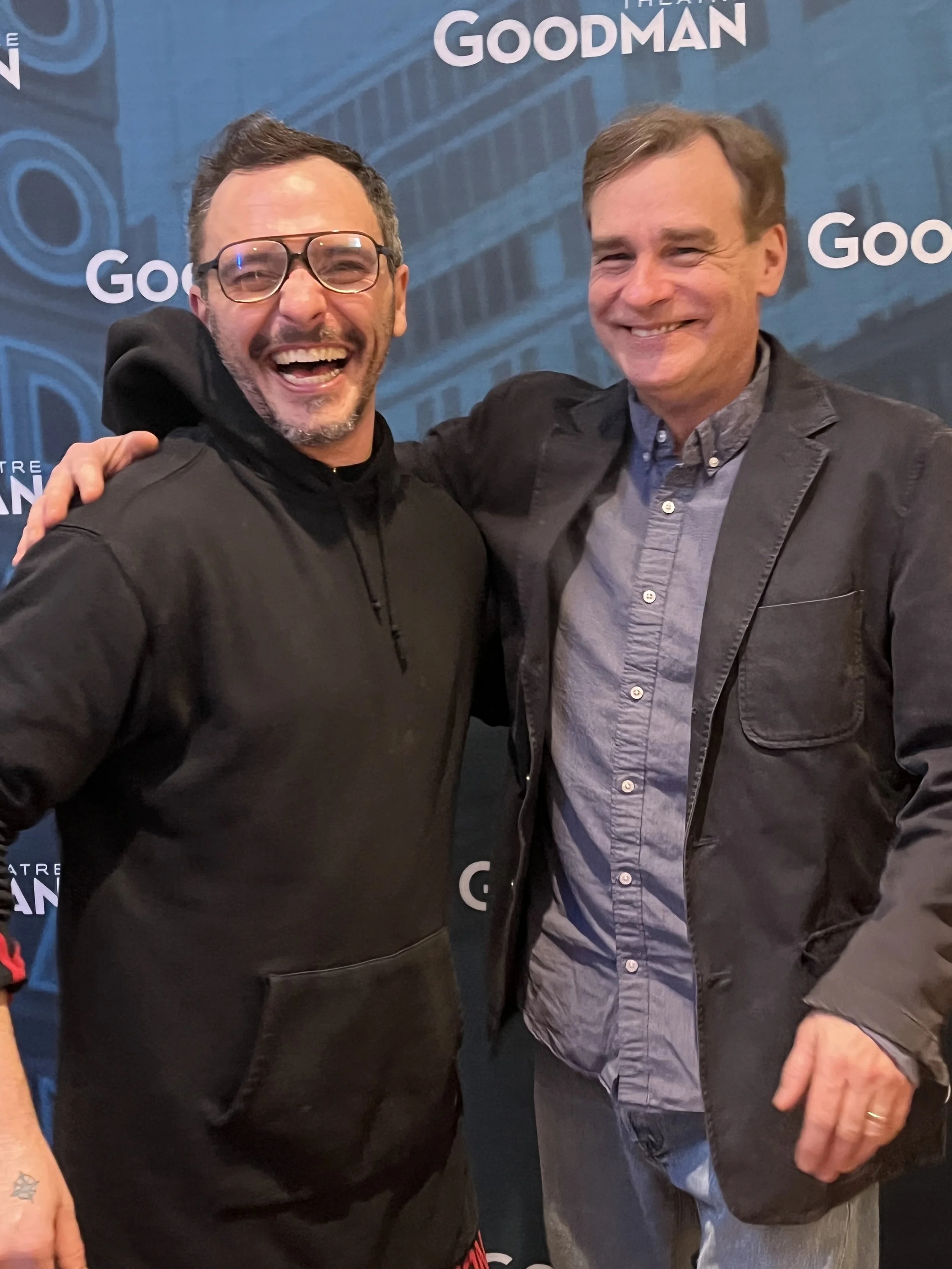 with Betrayal co-star Robert Sean Leonard