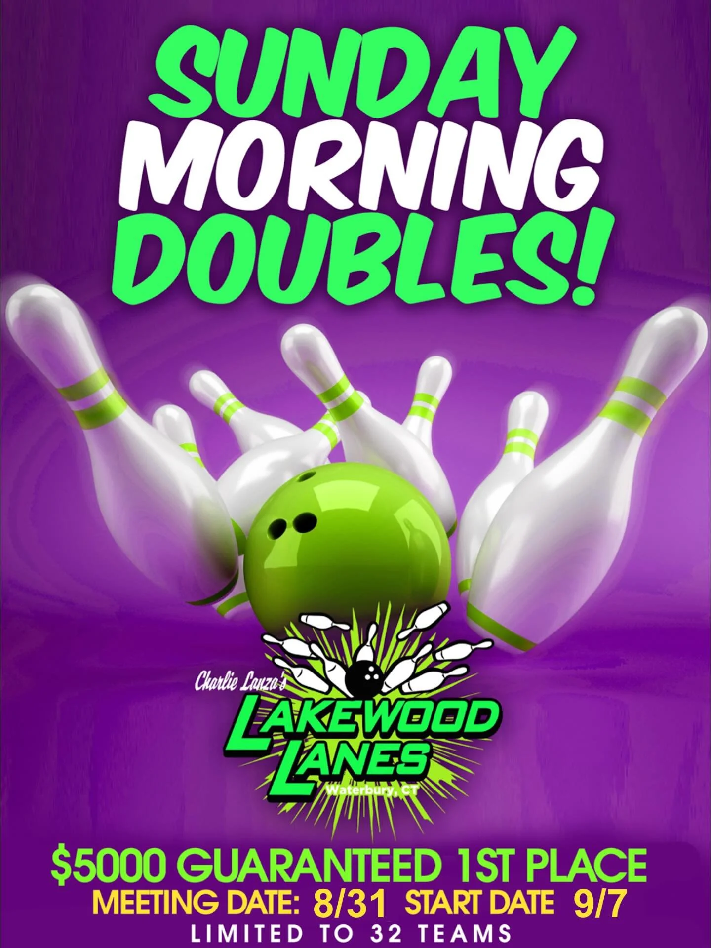 Sunday Morning Doubles !! League meeting at the end of the month!! 
10 A.M!!!