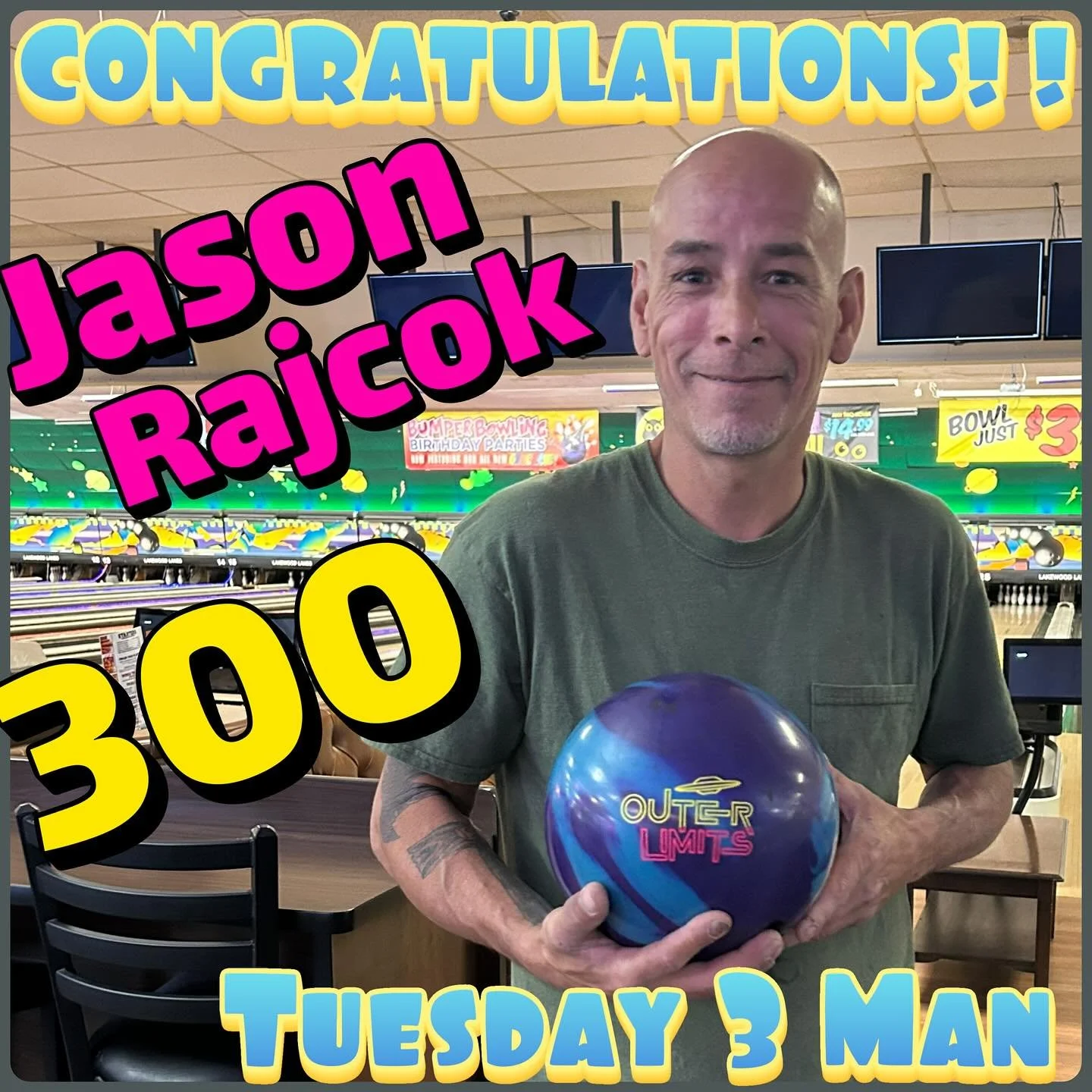 🚨PERFECT🚨GAME🚨ALERT🚨WHAT A WAY TO END THE SUMMER  SEASON!!! Jason Rajcok 1st @ Lakewood Lanes!!!