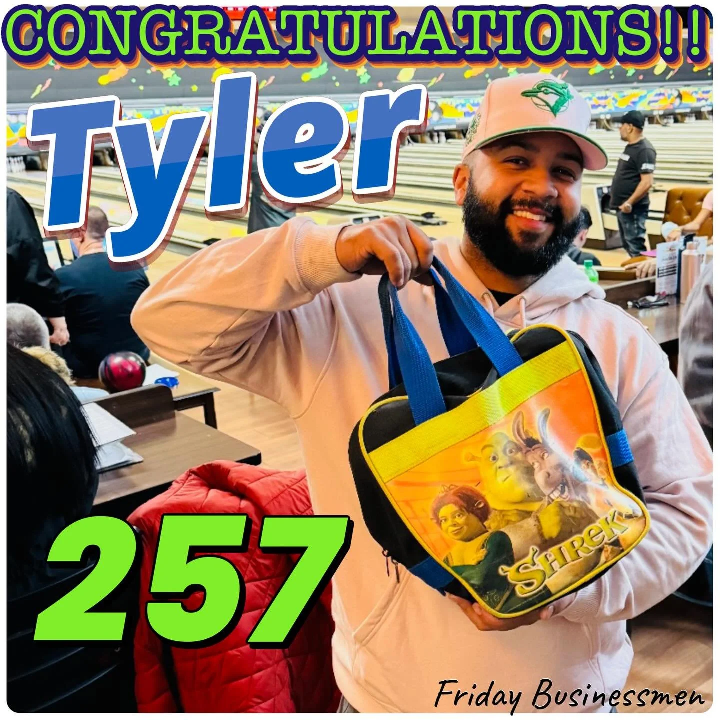🚨HIGH🚨GAME🚨ALERT🚨 a little late but never forgotten..! CONGRATULATIONS TO ARE FORMER BAG OF THE WEEK FRIDAY BUSINESSMEN BOWLER&hellip;&hellip; TYLEEERR!!!! #fridaybussinessmen