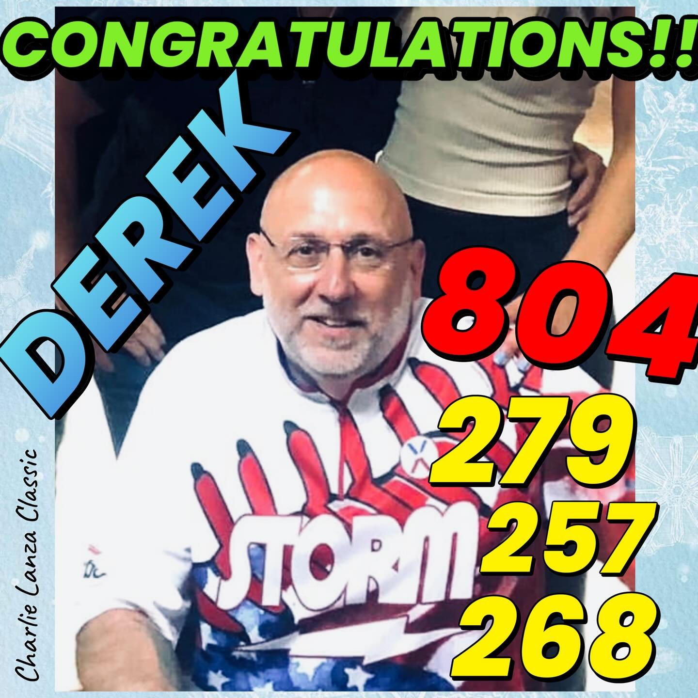 🚨AWESOME🚨BOWLING🚨ALERT🚨yet another awesome bowler just you know BOWLING TONIGHT!!! Derek hitting ANOTHER 800+ in league !!! #charlielanzaclassic