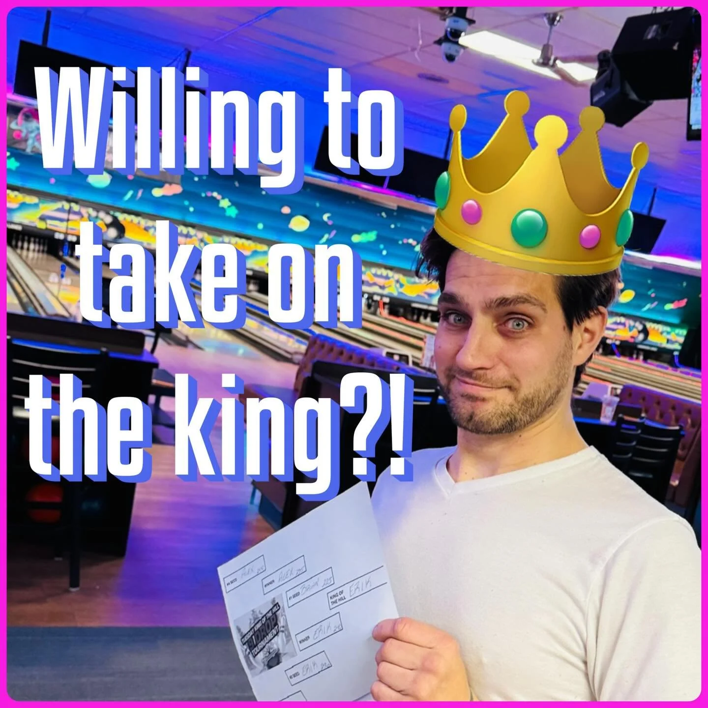 🚨WILL THE KING GO UNDEFEATED OR WILL HE LOSE HIS CROWN !?!?! 7 pm TUESDAY!!! WHO DARE TAKE ON THW KING!?!? 🤴