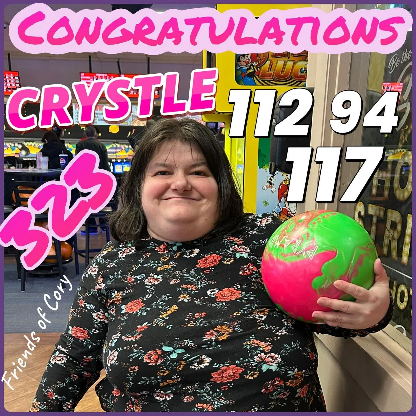 🚨NEW🚨PERSONAL🚨BEST🚨SHE IS BACK!!!! CRYSTEL has beaten her person best NOT ONCE BUT 2x in the SAME NIGHT!! 112 and a come back 117!!!! KEEP IT GOING GIRL #friendsofcory