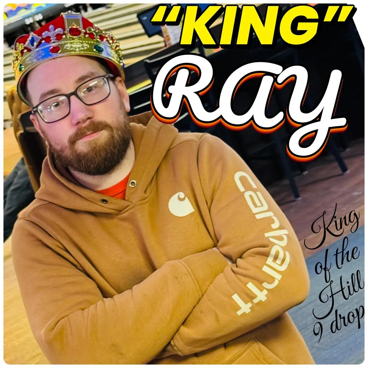 🚨NEW🚨KING🚨ALERT🚨CONGRATULATIONS  RAY !!!!!! He took on the undefeated king Brian !! And earned his CROWN !!!! Very close run this week!!! Who will take on Ray next week??!?! #kingofthehill9drop