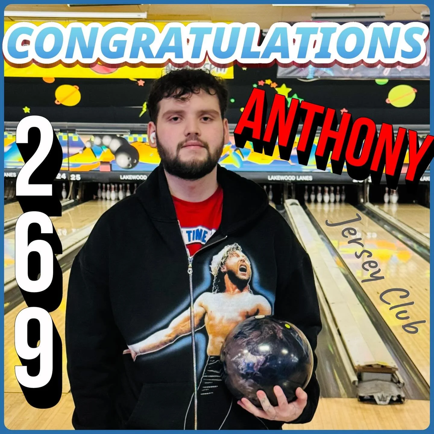 🚨HIGH🚨GAME🚨ALERT🚨 CONGRATULATIONS ANTHONY!! getting back into bowling and YOU STILL GOT IT!!! #jerseyclub