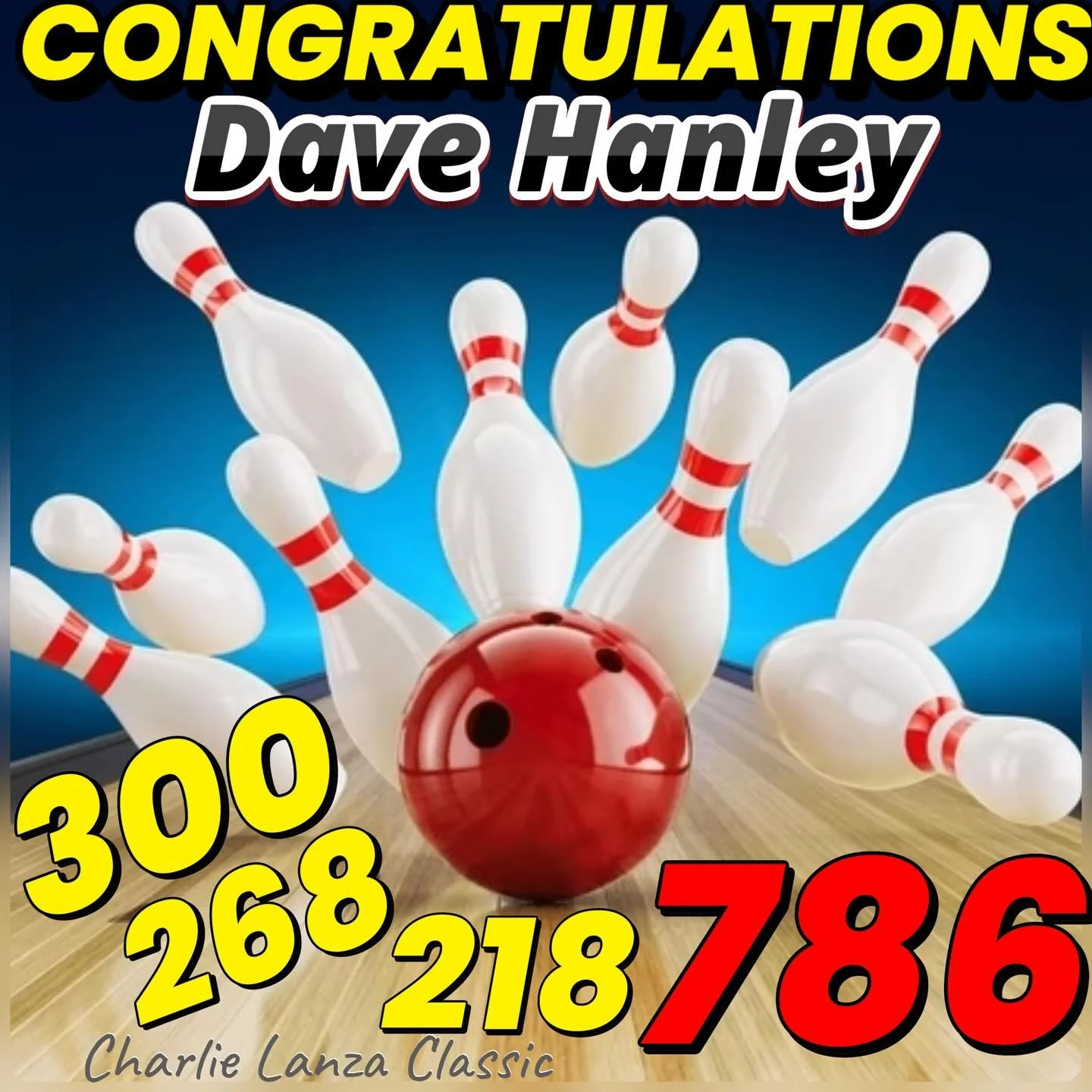 🚨AWESOME🚨BOWLING🚨ALERT🚨 DAVE HANLEY NOT ONLY A PERFECT GAME BUT A GREAT SERIES TOO!! 786!!!