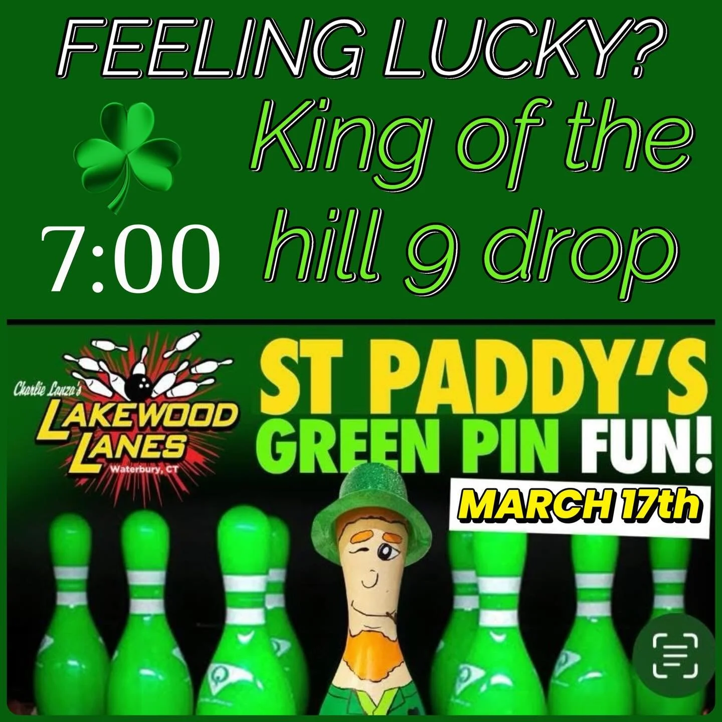 🍀FEELING🍀LUCKY🍀. 
IS TODAY YOUR LUCKY DAY!?! 
KING OF THE HILL 9 drop TONIGHT!! 
Will you get the crown from 3x WINNER KING BRIAN!?!?