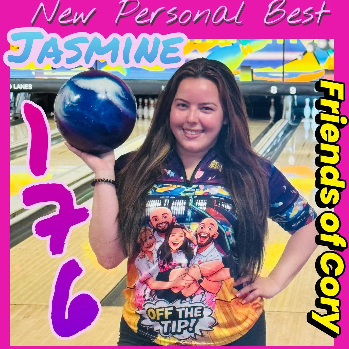 🚨PERSONAL🚨BEST🚨ALRET🚨ON THE LAST NIGHT OF LEAGUE JASMINE ROLLED HER PERSONAL BEST 176!!!! CONGRATULATIONS!!! #friendsofcory