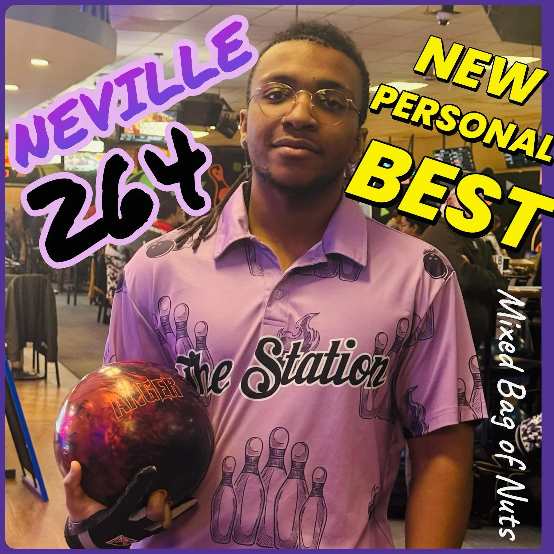 🚨PERSONAL🚨BEST🚨ALERT🚨. CONGRATULATIONS NEV!!! New high score of 264 #mixedbagofnuts🥜