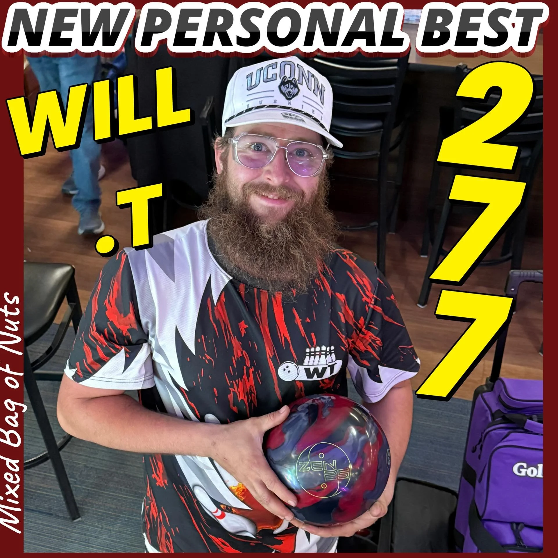 🚨PERSONAL🚨BEST🚨ALERT🚨 CONGRATULATIONS WT!!! ROLLING TOGETHER A HIGH 277 GAME #mixedbagofnuts🥜