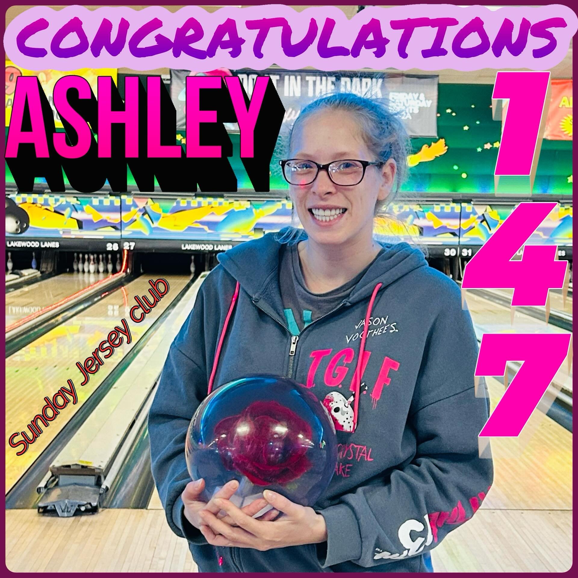 🚨PERSONAL🚨BEST🚨ALERT🚨 Like father like daughter !!! Congratulations Ashley got your new personal best high game!! Soon you&rsquo;ll be going for a 300 next!! #sundayjerseyclub