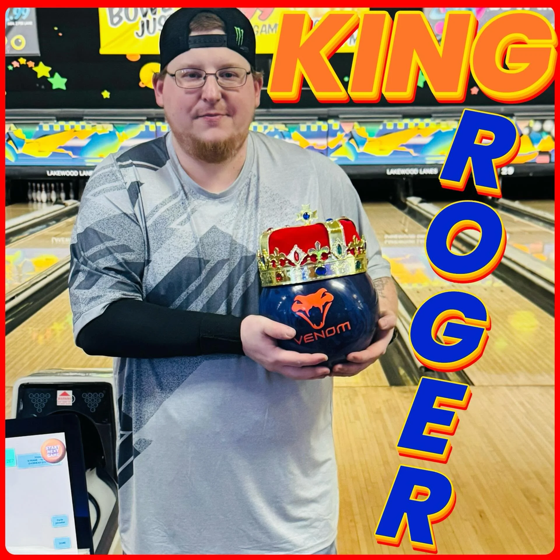 KING ROGERS BEEN ON FIRE WINNING UP AND DOWN THE LANES!!! Whos willing to come STEAL his crown!?!?! 
Maybe a QUEEN👸!!! 
LAST KING OF THE HILL 9 DROP FOR TUESDAYS !!! Will move to Mondays SOON!! Keep a look out for a start date!!