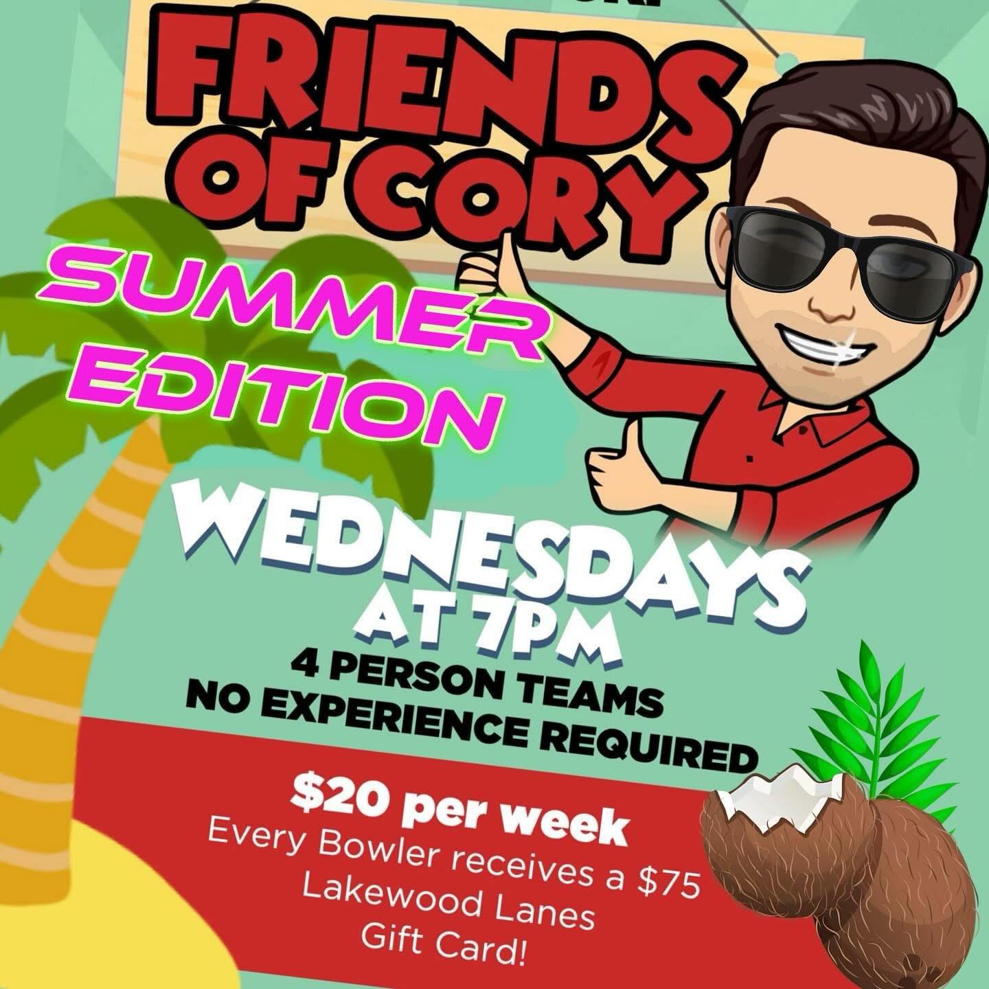 IN JUST 3 DAYS!!! Friends of Cory SUMMER Edition will start!!!! DROP YOUR TEAMS IN THW COMMENTS!! 
Tell us OVER and OVER !!!