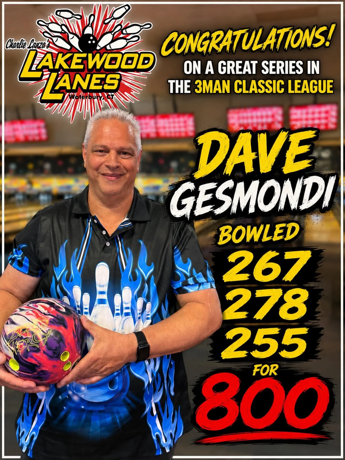 🚨AWESOME🚨BOWLING🚨ALERT🚨week 2 and already an honor score!!! this summer is going to be great!! #tuesday3manclassic