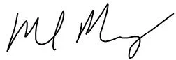 This is a handwritten signature by Michael Murphy who is the owner of Avanelle Homes.