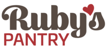Ruby's Pantry logo with the words 'Ruby's Pantry' and a small red heart.