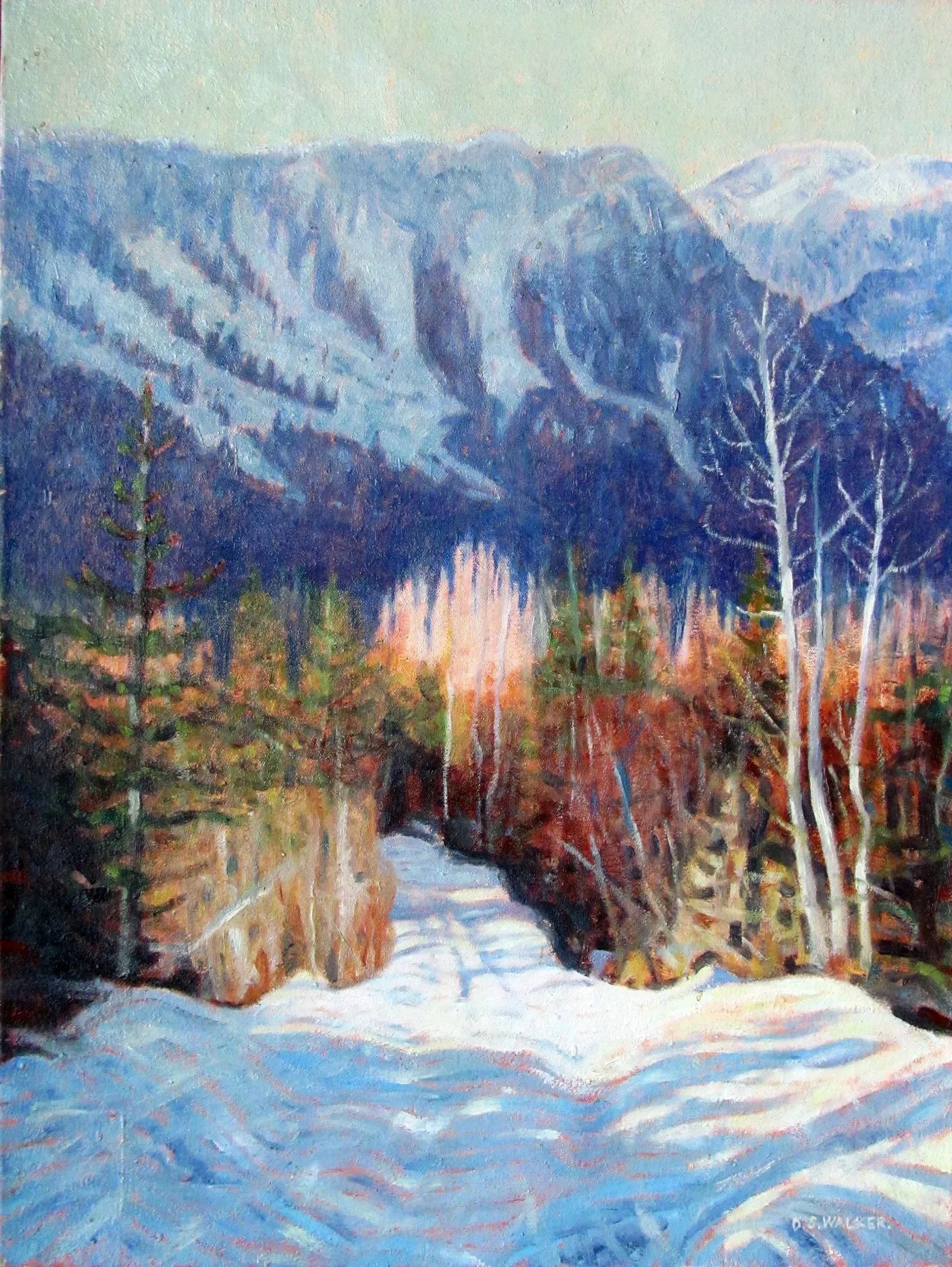 Mt. McPherson, Oil on Canvas 1999 45.4 X 61 cm. (17- 7/8” X 24”) Private Collection