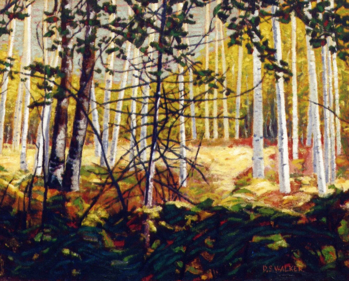 Mt. Cartier Summer Foliage, 0il on Canvas, 1999 55 X 44.7 cm. (21-5/8” X 17-5/8")