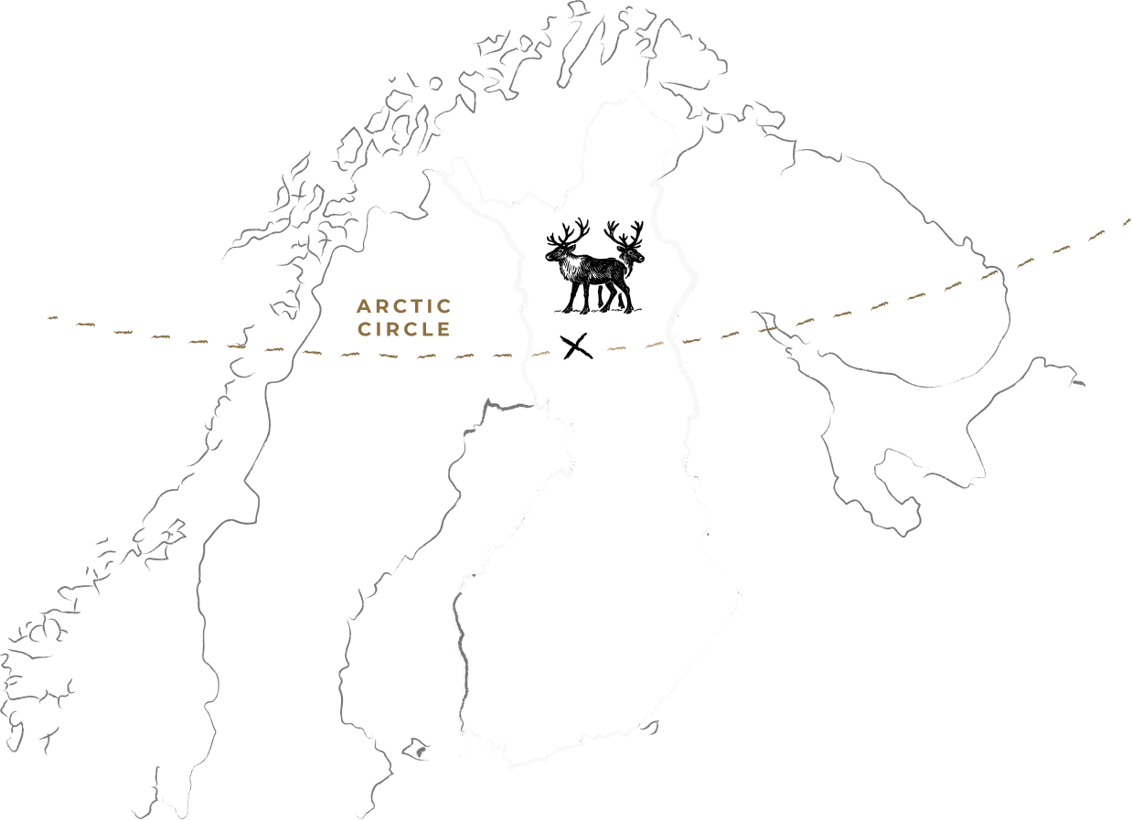 Halo Igloos location in Finland, Rovaniemi