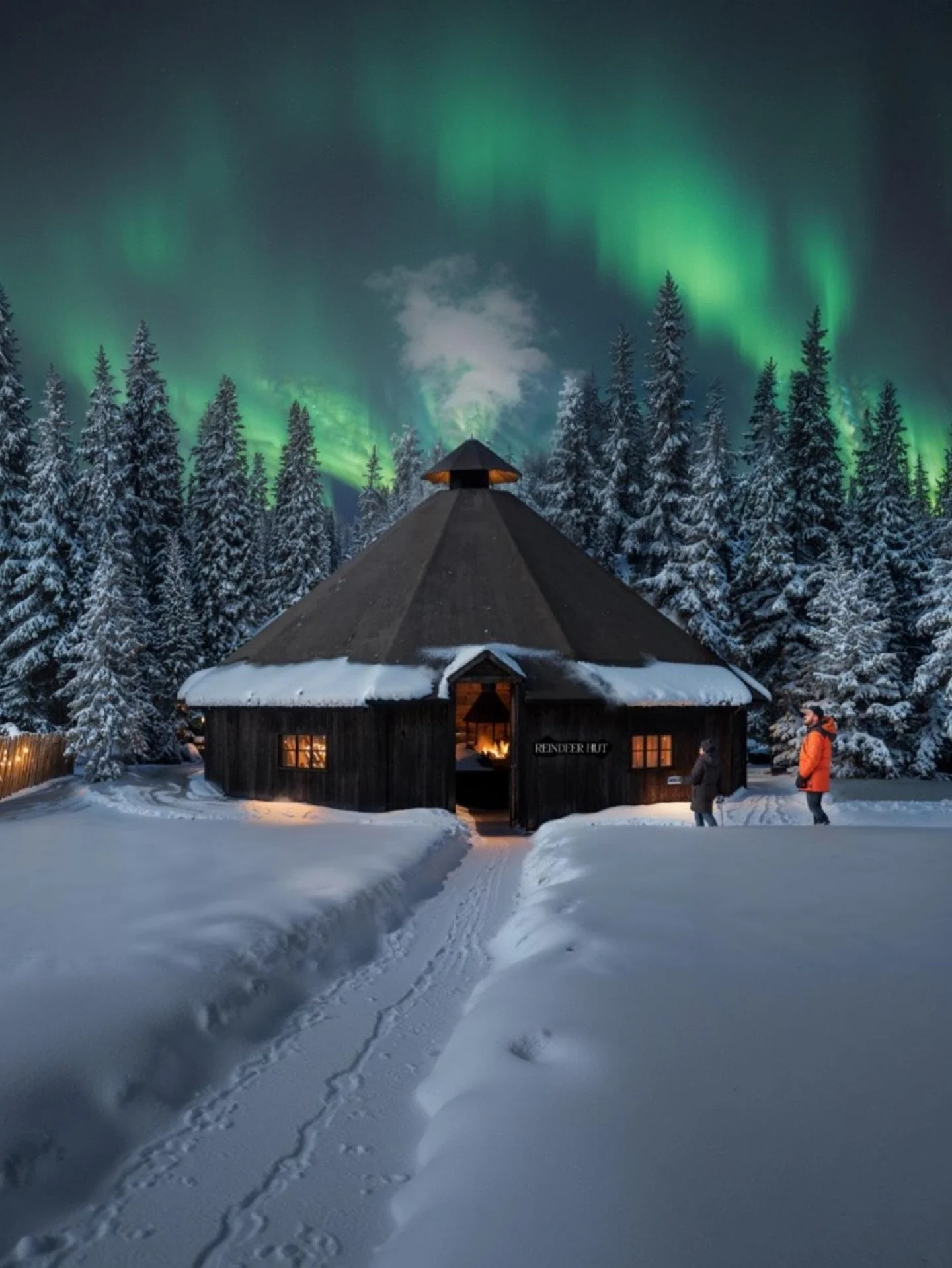 Next to our main building you&rsquo;ll find a cozy kota (traditional teepee hut)🛖 and cute little reindeer. 🦌 

Here you can enjoy open-fire snacks and special seasonal dinners. All surrounded by the scent of wood smoke and the quiet of the forest.