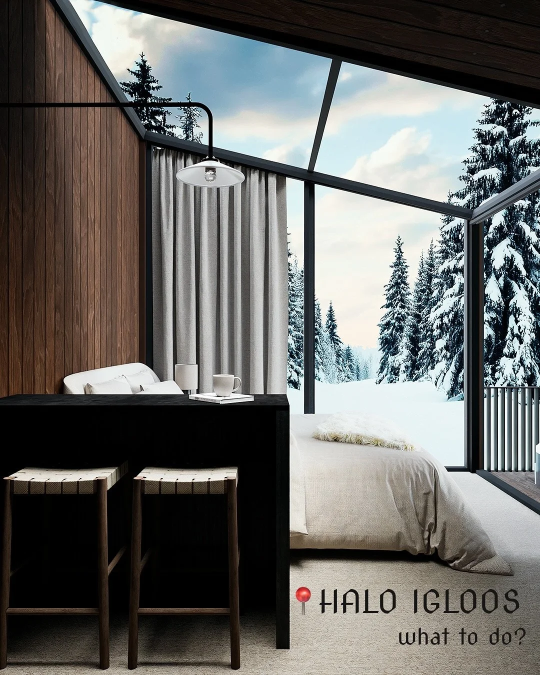 What to do at @haloigloos ? 

You don&rsquo;t need to go far to begin your Arctic adventure. Your private igloo is more than just a place to sleep. It&rsquo;s a space to unwind, recharge, and take in the magic around you. Step into your private sauna