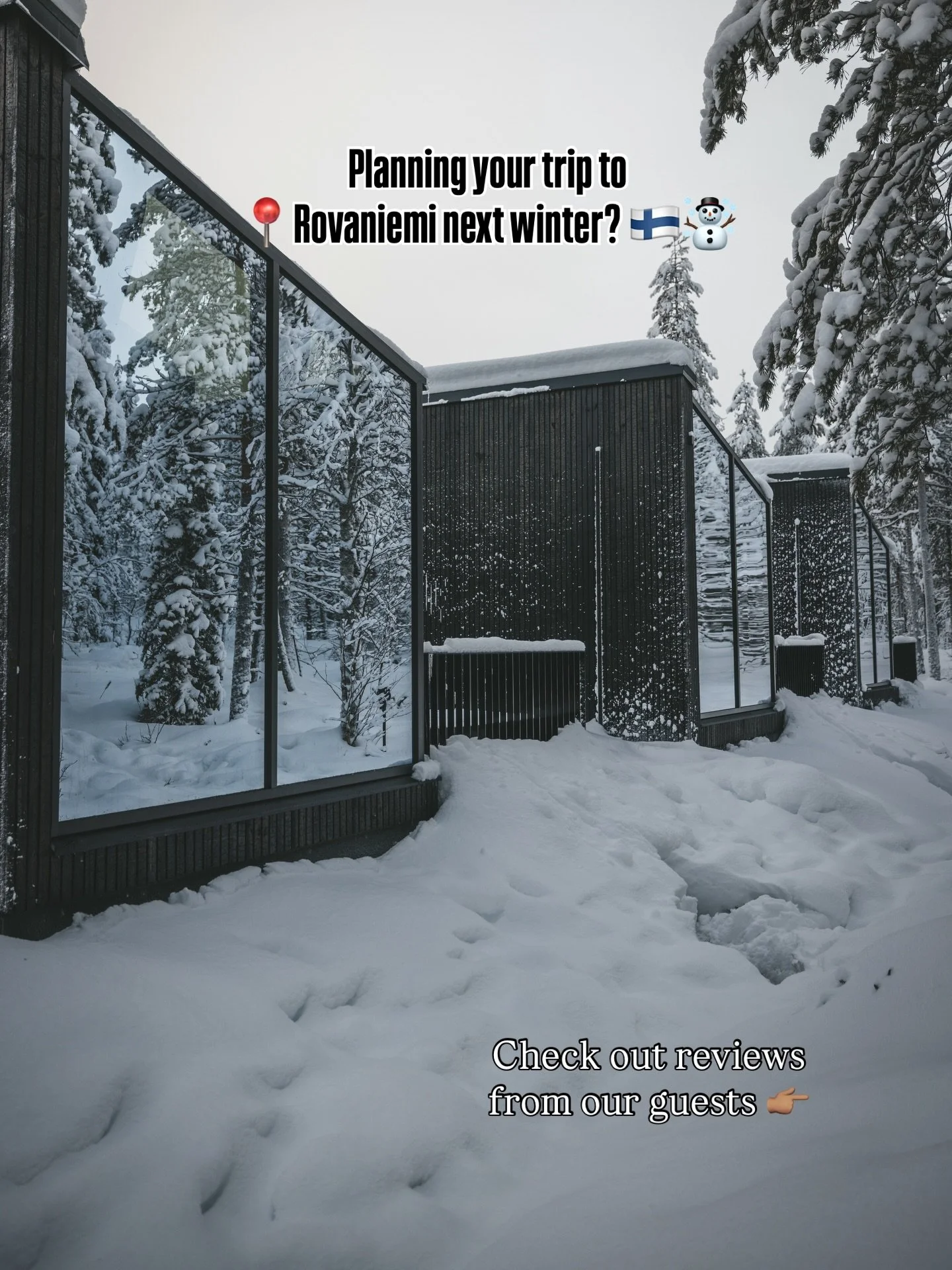 Are you planning your trip to Rovaniemi next winter? 
Check out reviews from our guests who stayed at @haloigloos this winter season 🇫🇮☃️
We have hosted so many incredible guests this season and there&rsquo;s still 1 month left until the end of thi