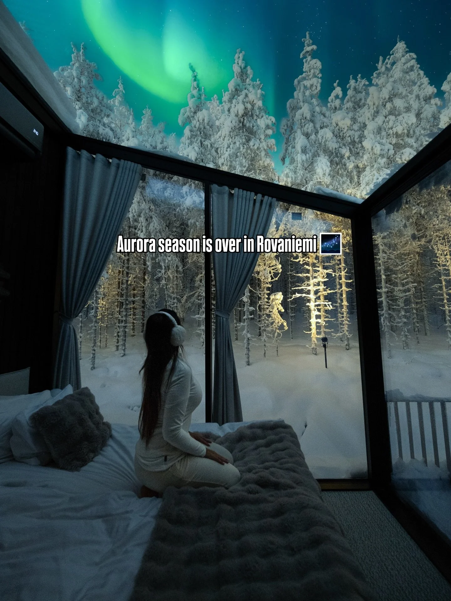 It&rsquo;s time to say goodbye for a while to magical Aurora Borealis!🌌🥹
No worries, Lady Green will be back soon! Meanwhile, the days are getting longer and it means that nights aren&rsquo;t dark enough anymore. Aurora season starts in the end of 