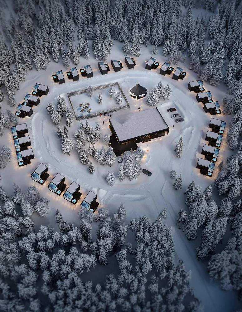 Halo Resort site in Rovaniemi, Lapland