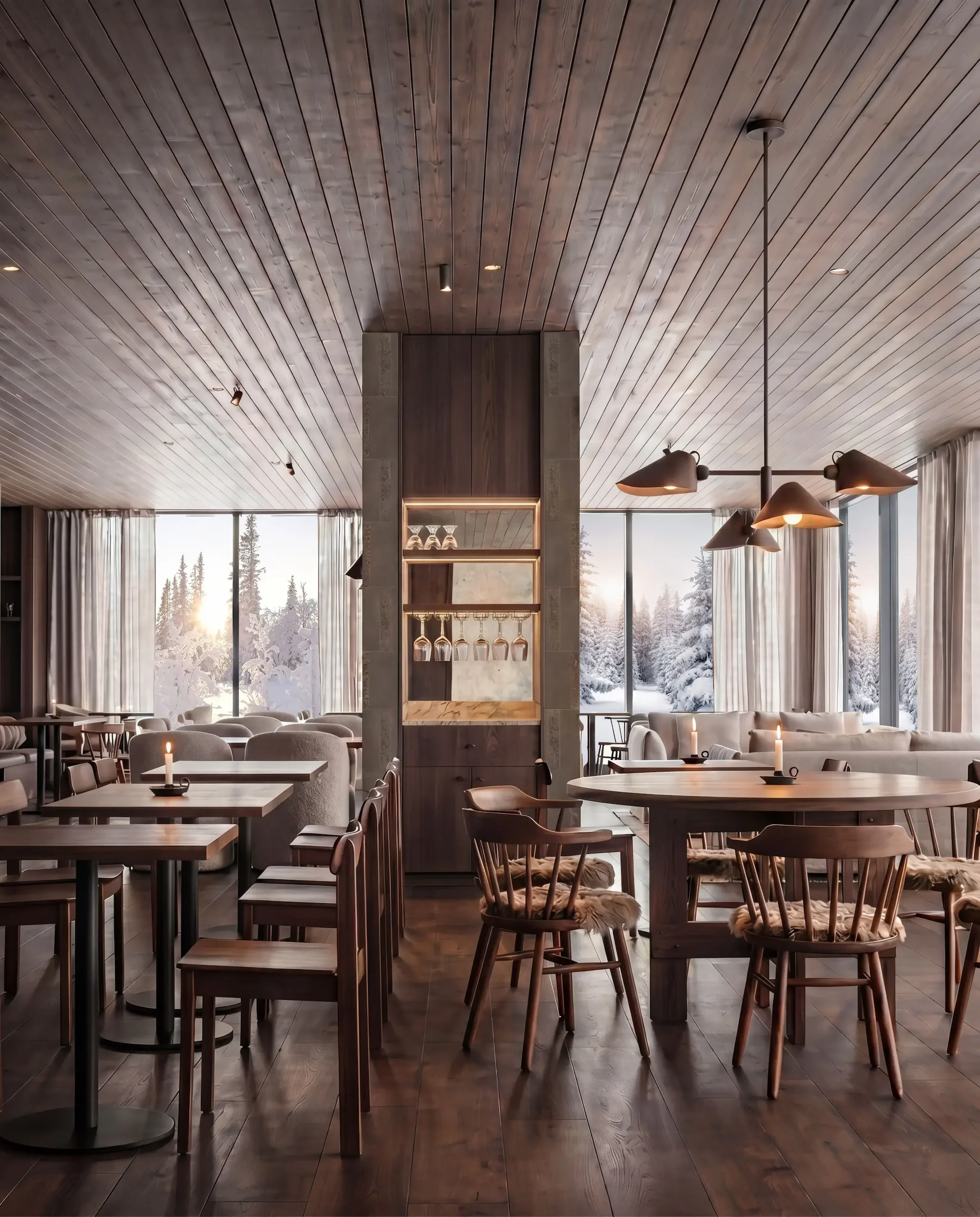 restaurant halo igloos riverside lapland rovaniemi local food
