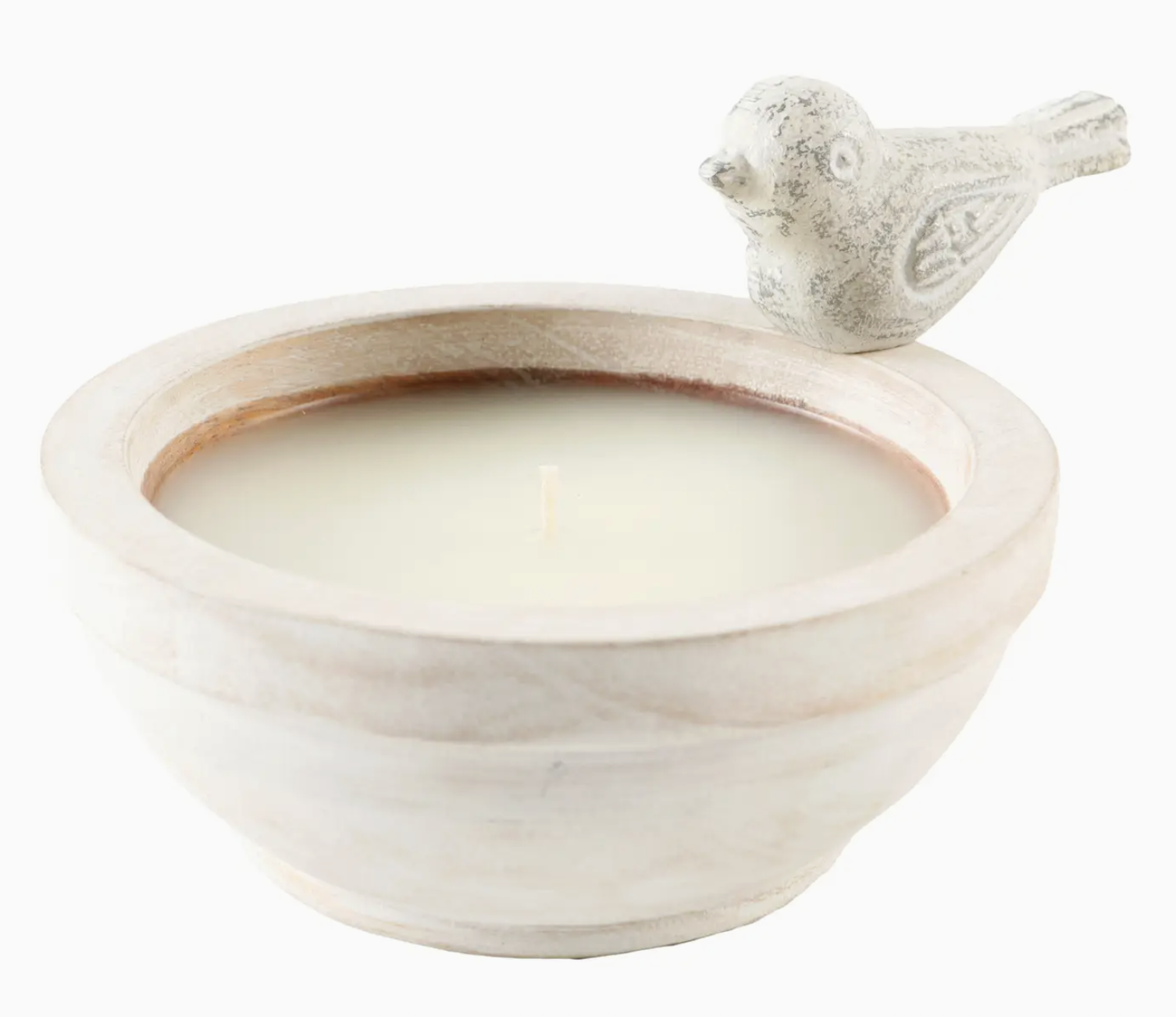 Mini Bird Bath Wood Bowl