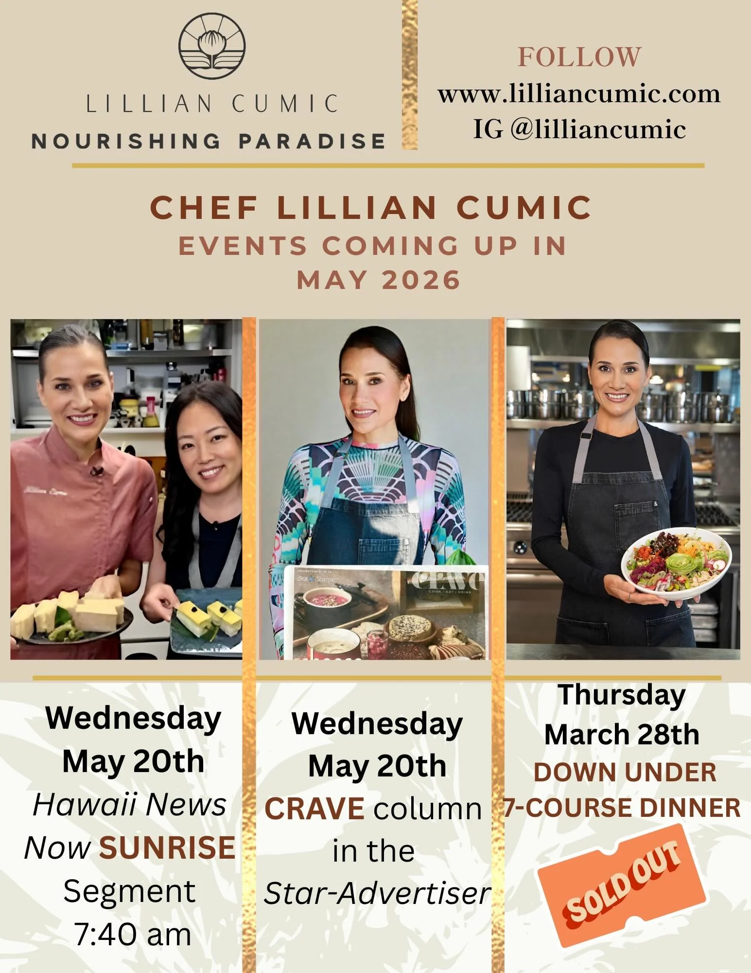 Tune in tomorrow morning to Hawaii News Now Sunrise at 7:40 AM as I join Grace Lee for &ldquo;Beyond Poke&rdquo; 🌺🍚🌱 turning Hawaii&rsquo;s favorite dish into delicious fishless plant based creations. The segment and recipe will also be featured t