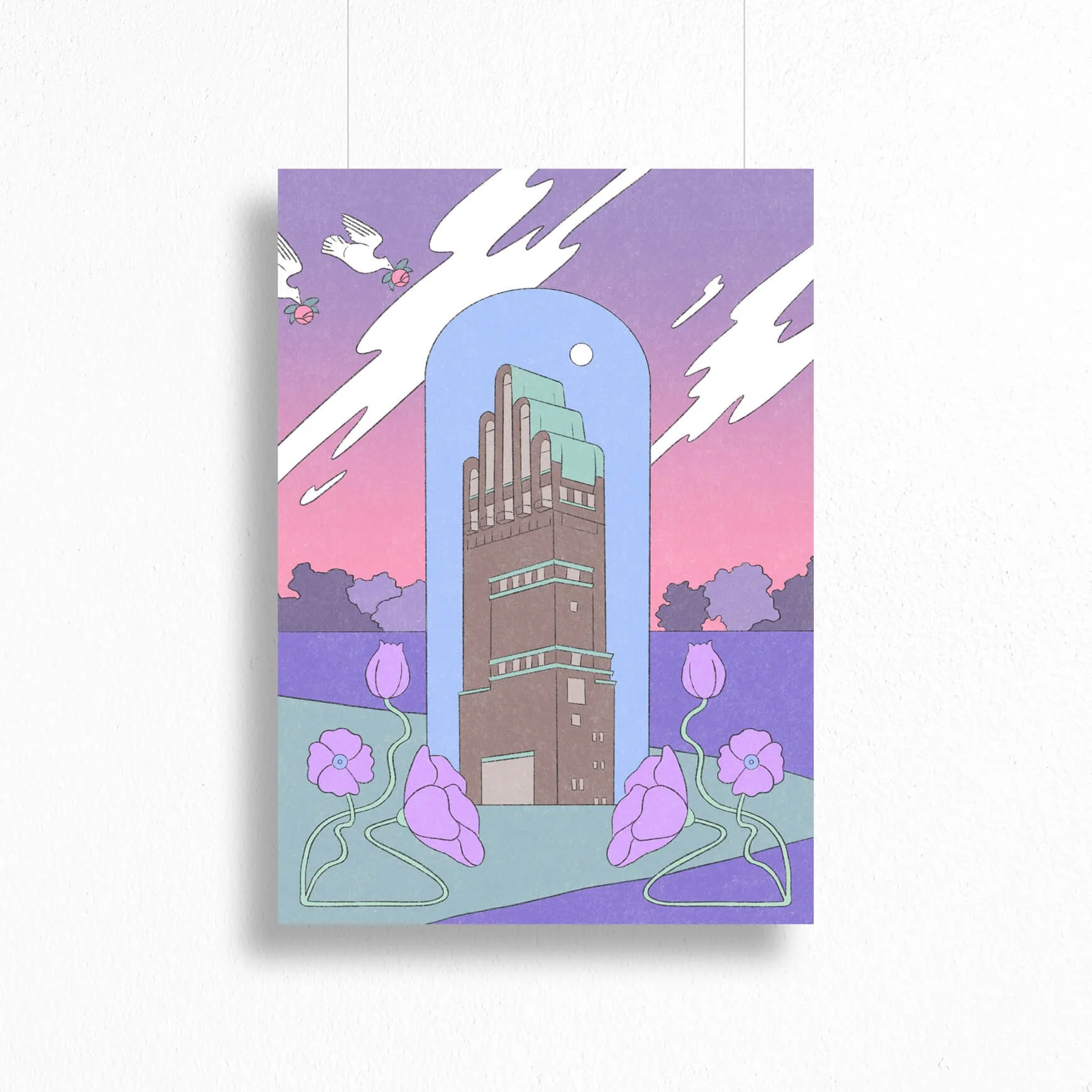 A4 Print Hochzeitsturm