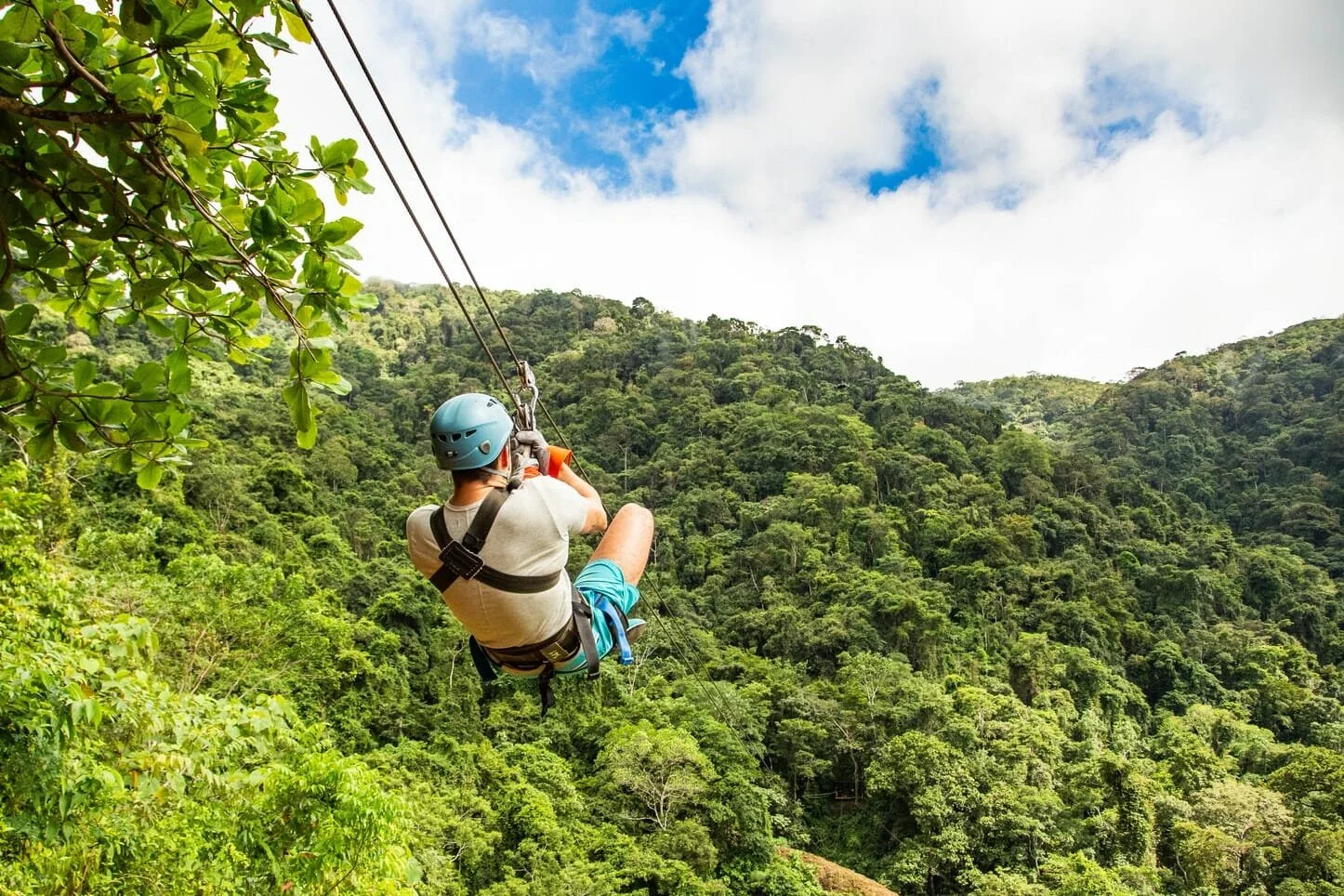 Zip Line in Jaco for fun adventure seeking
