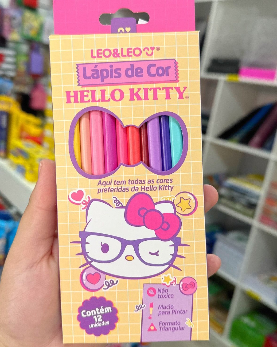 LÁPIS DE COR HELLO KITTY LEONORA