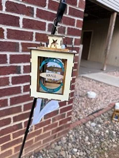 Family Name 3 Panel Set Layered Wood Lantern -  4 matching sides Plus a basic Family Name Panel Set