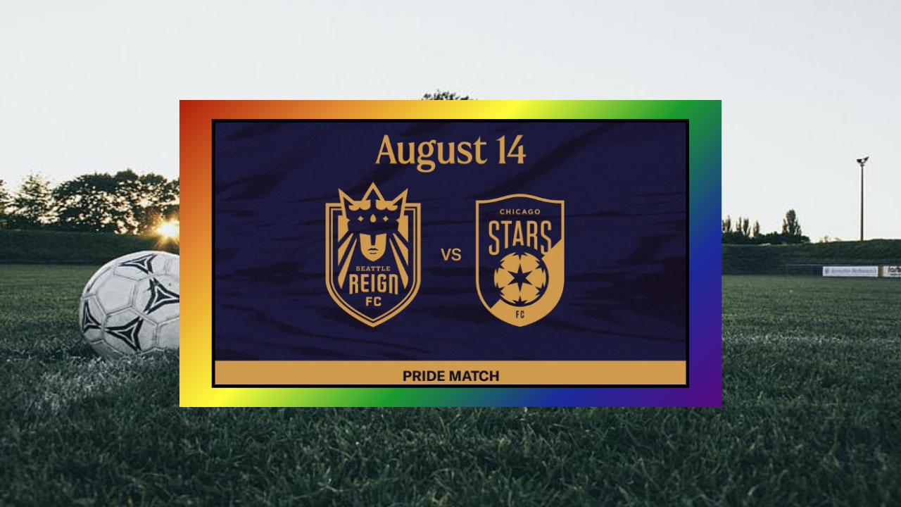Seattle Reign FC Pride Night 2026 💛🧡🖤